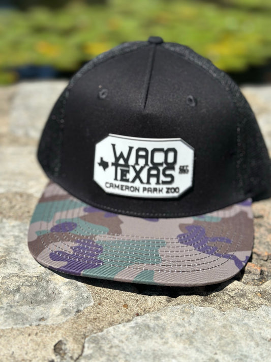 Black & Camo Adult Hat