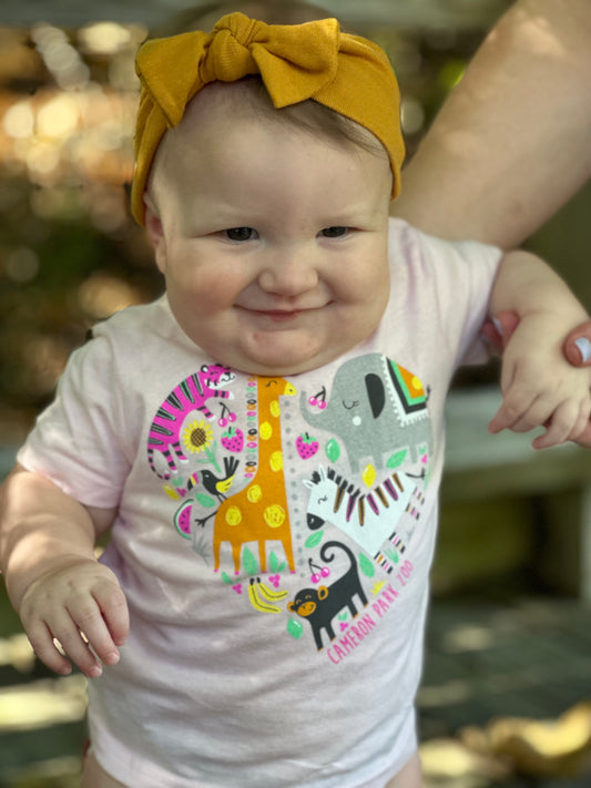 Pink Zoo Heart Infant Shirt