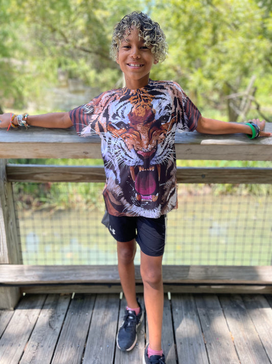 Tiger Snarl Sublimated Youth Shirt